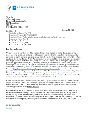 Viz.ai, Inc. Gregory Ramina 监管事务总监 201 ...